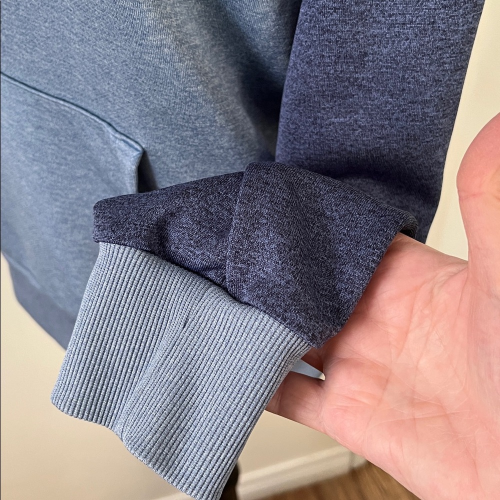 💗Youths Unisex NWOT Converse Two-Tone Blue Hoodie - Picture 16 of 17